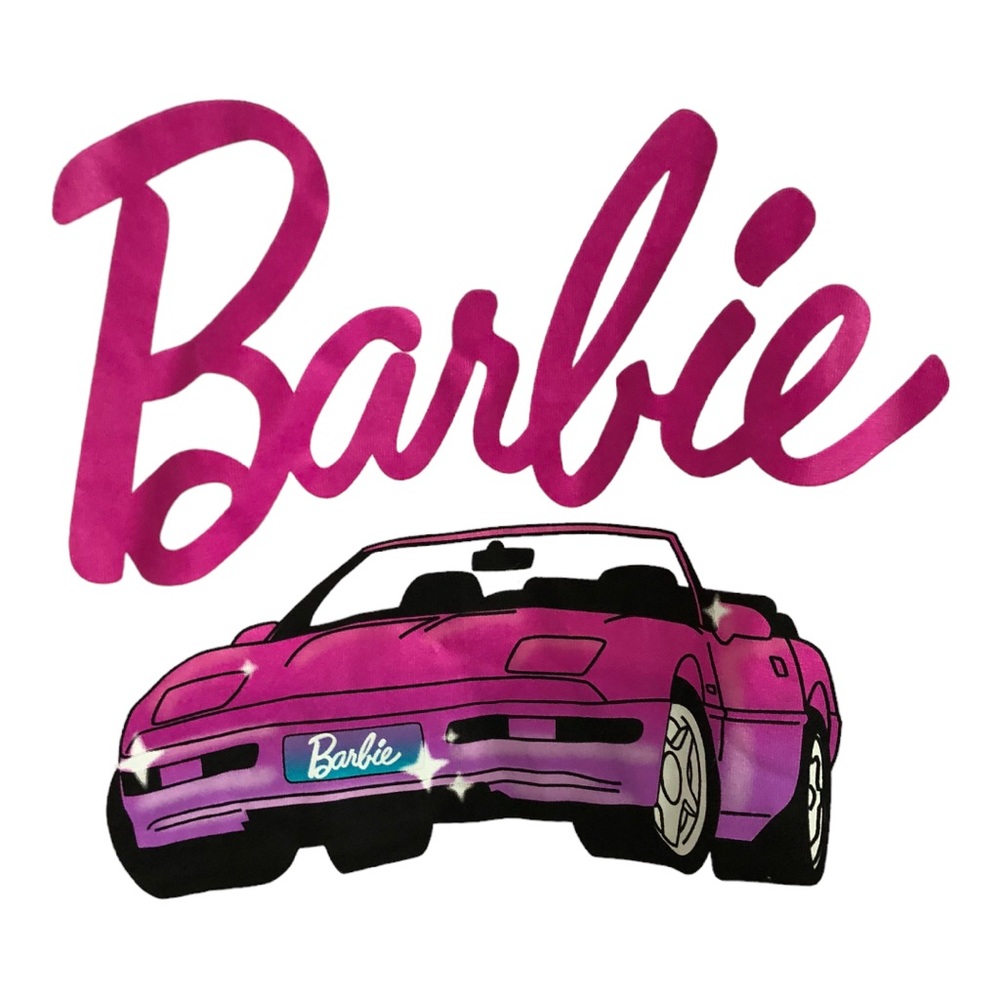 Barbie pink graphic print Barbie corvette t-shirt size XL new - Picture 10 of 16